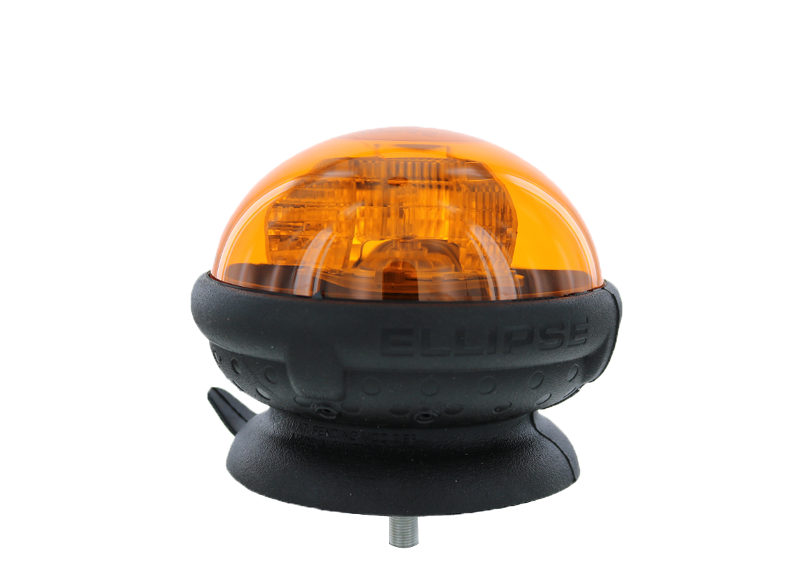 GYROPHARE ELLIPSE FIXATION VIS CENTRAL,AMPOULE 12V MONTEE